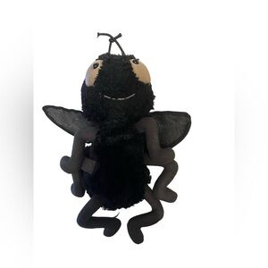 Jellycat London Farrell Fly Rare Black Insect Bug Stuffed Animal Plush Toy